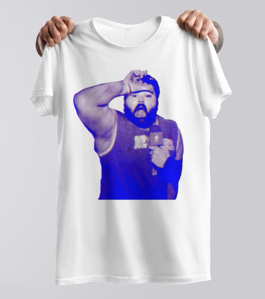 Karltowns Wearing Jason Dantona NYC Basketball Theme Blue Tone T-Shirt