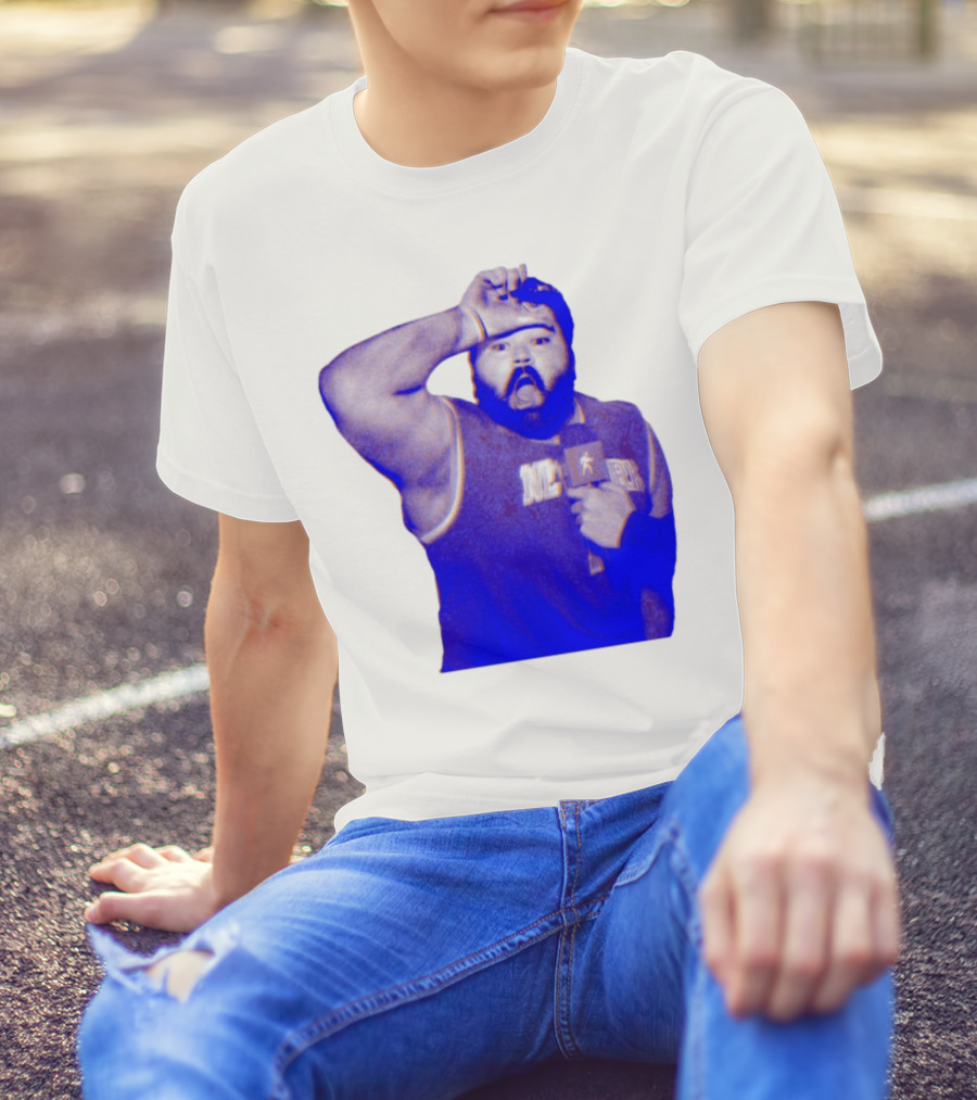 Karltowns Wearing Jason Dantona NYC Basketball Theme Blue Tone T-Shirt