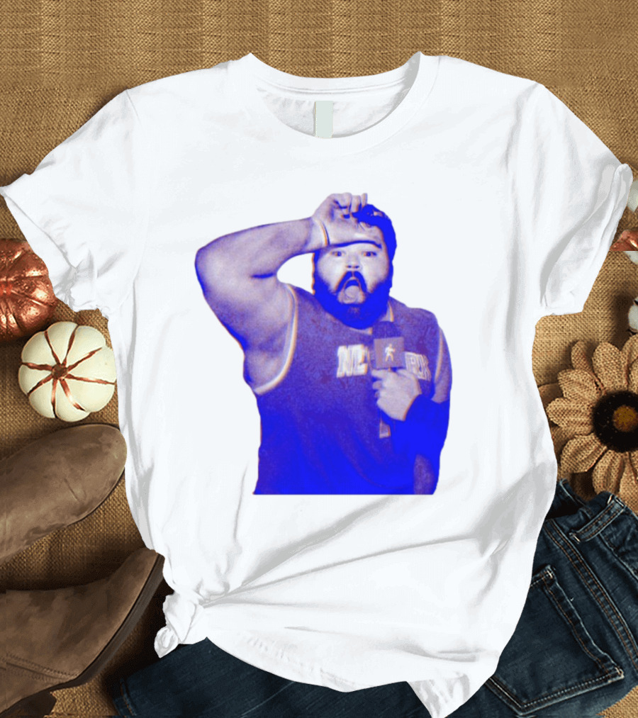 Karltowns Wearing Jason Dantona NYC Basketball Theme Blue Tone T-Shirt