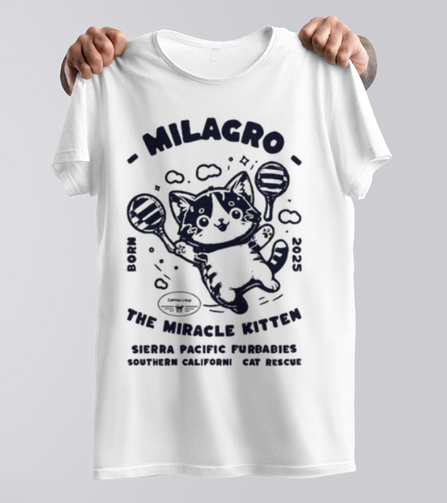 Milagro The Miracle Kitten Maria Souza Puppykat Coincidences Are Never T-Shirt