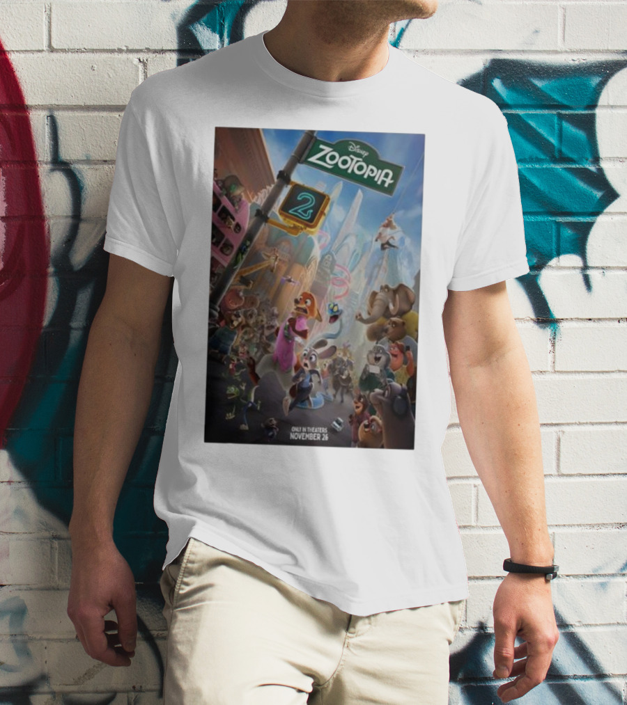 Disney Zootopia 2 Movie November 26 Only In Theaters T-Shirt