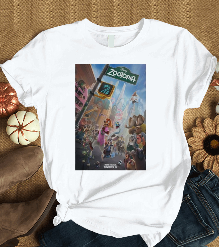 Disney Zootopia 2 Movie November 26 Only In Theaters T-Shirt