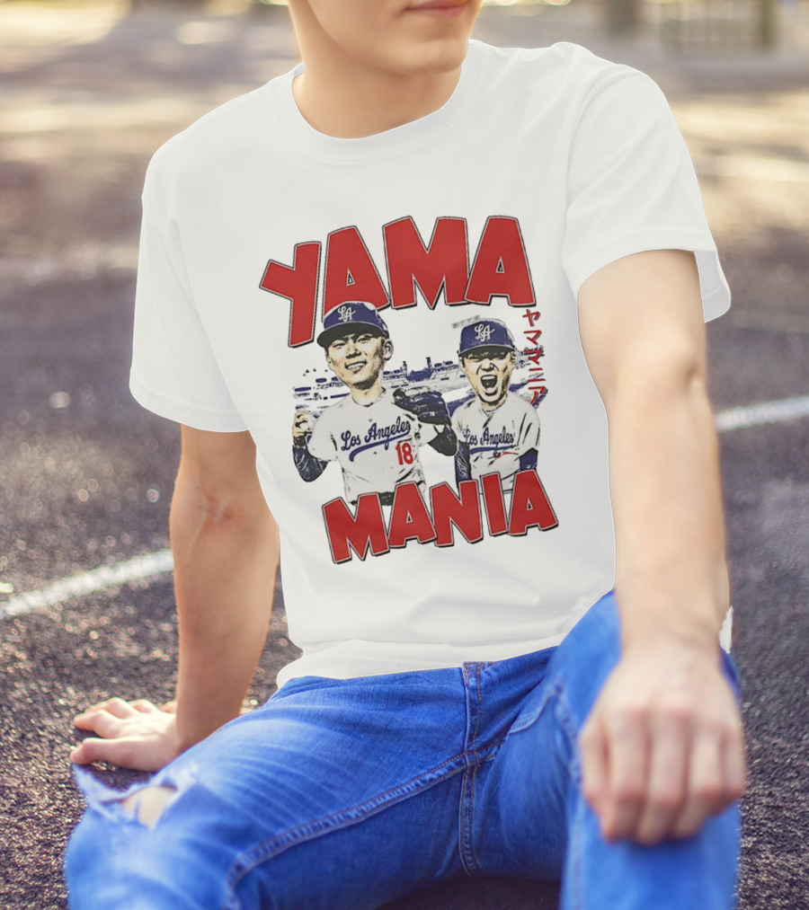 Yama Mania Los Angeles Dodgers Baseball Player 18 T-Shirt