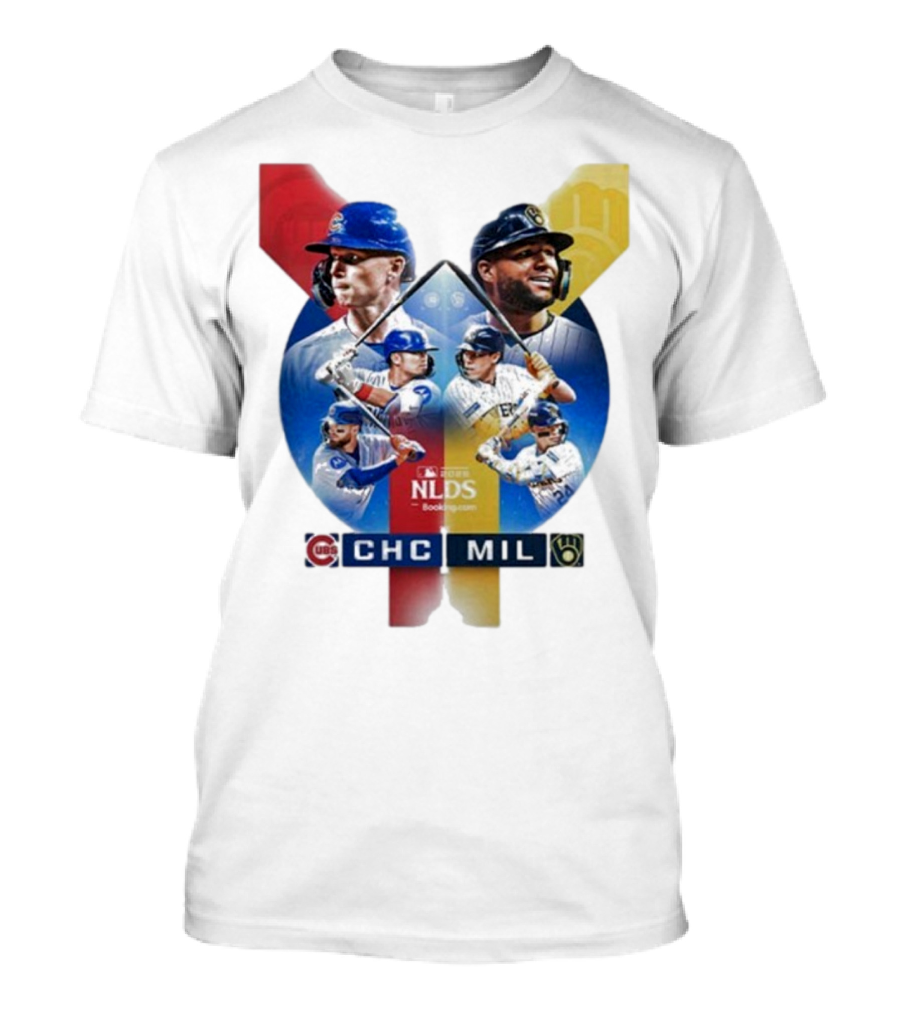 2025 MLB Postseason Chicago Cubs Vs Milwaukee Brewers NLDS Matchup T-Shirt
