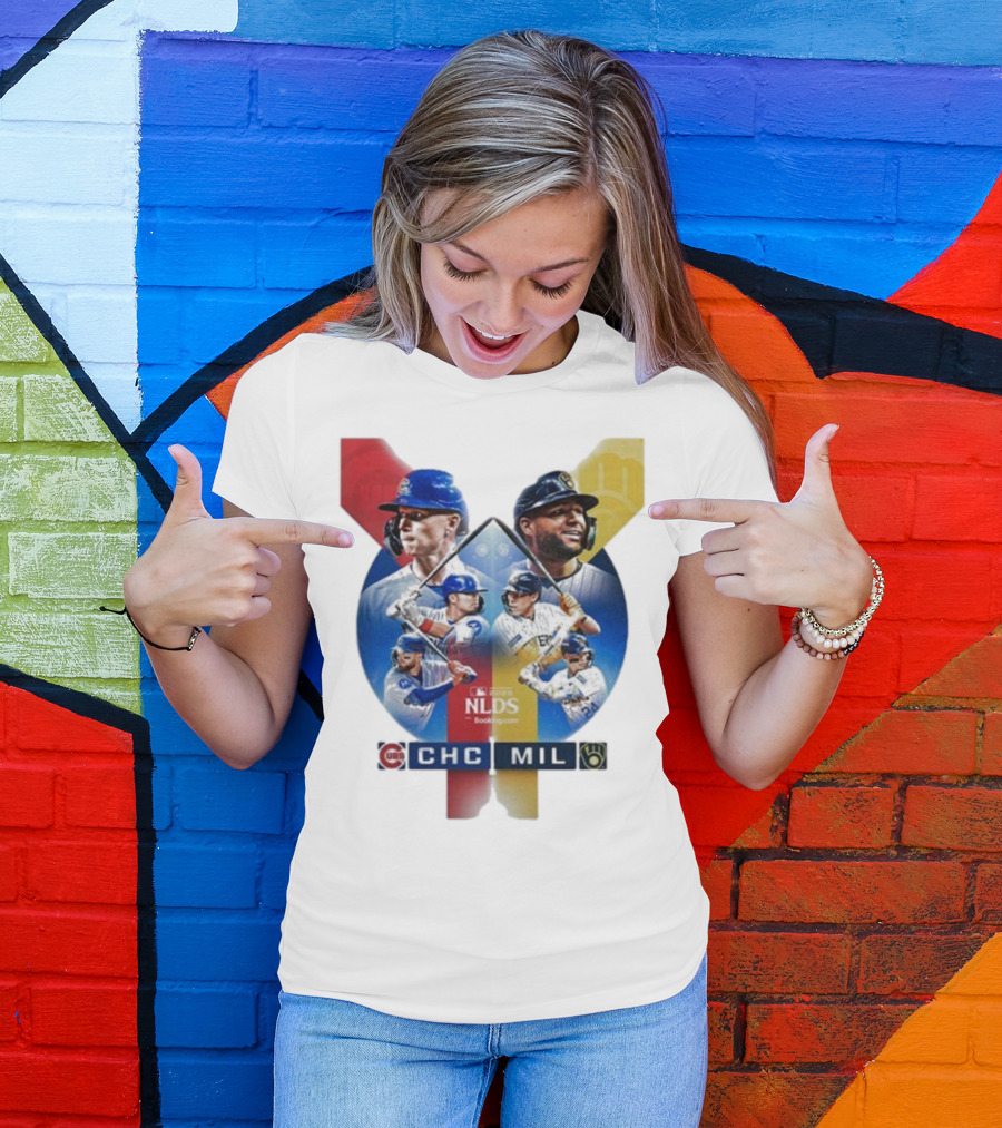 2025 MLB Postseason Chicago Cubs Vs Milwaukee Brewers NLDS Matchup T-Shirt