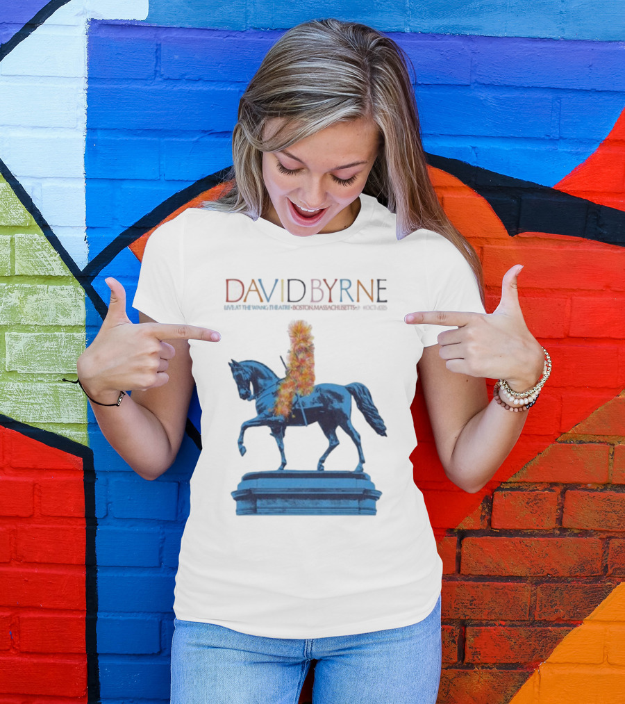 David Byrne Wang Theatre Boston MA Oct 2-4 2025 Tour T-Shirt