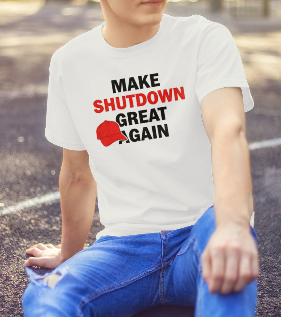 MAGA Make Shutdown Great Again Red Hat T-Shirt