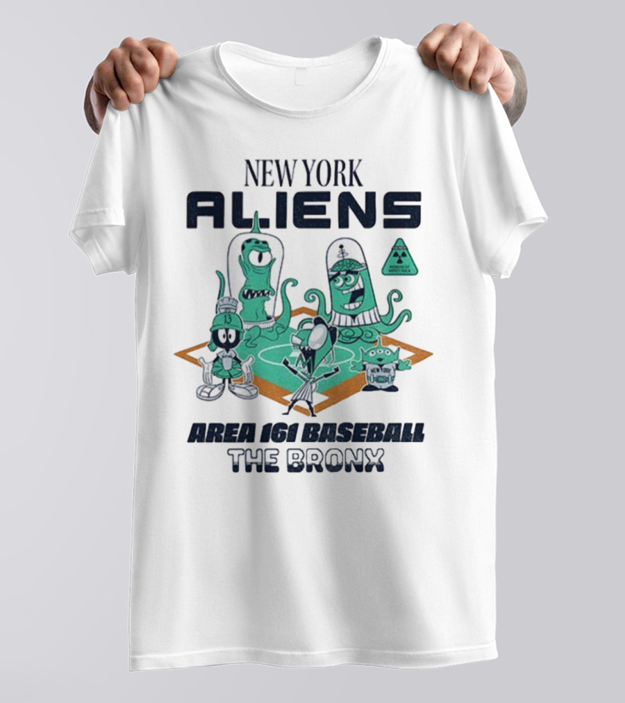 New York Aliens Area 161 Baseball The Bronx T-Shirt