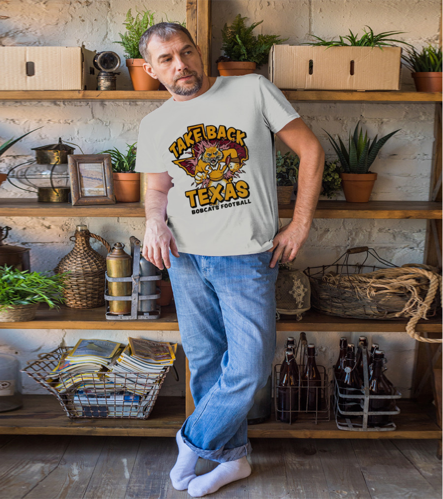 Take Back Texas SWT Bobcats Football Mascot 2025 T-Shirt