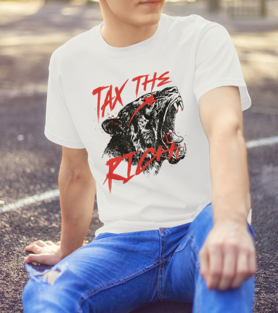 Tax The Rich Tiger Roar Anti Billionaire T-Shirt