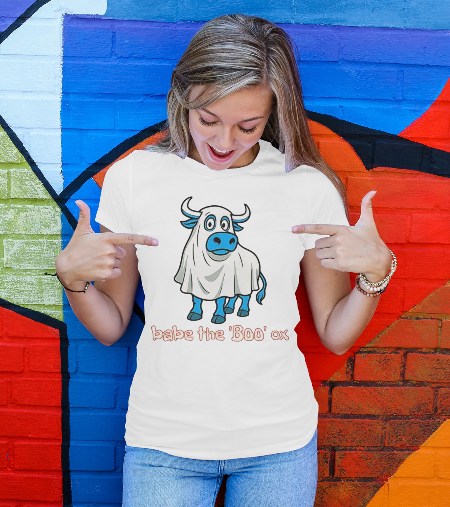 Babe The BOO Ox Ghost Cow Halloween Costume Fun T-Shirt