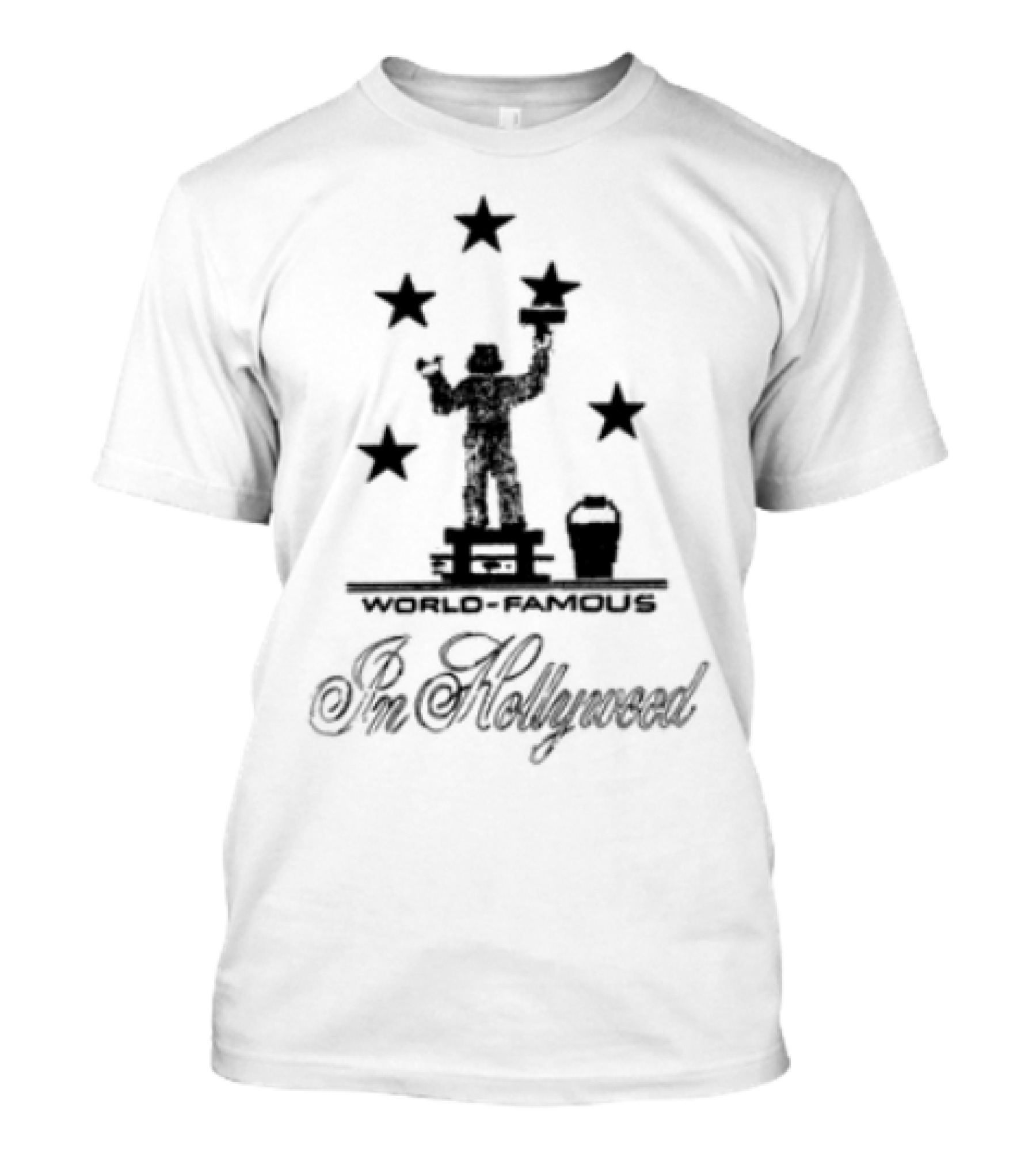 World Famous Anna Mills Hollywood Stars Silhouette Icon T-Shirt