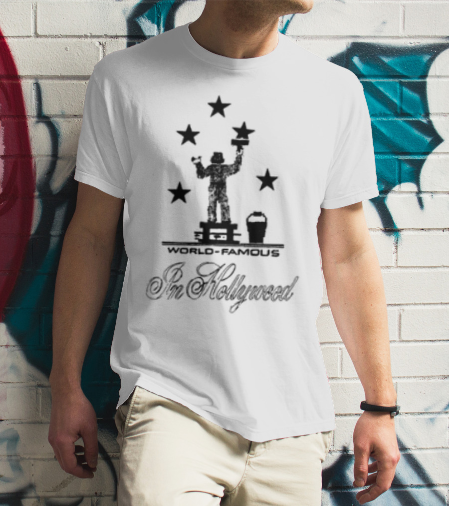 World Famous Anna Mills Hollywood Stars Silhouette Icon T-Shirt