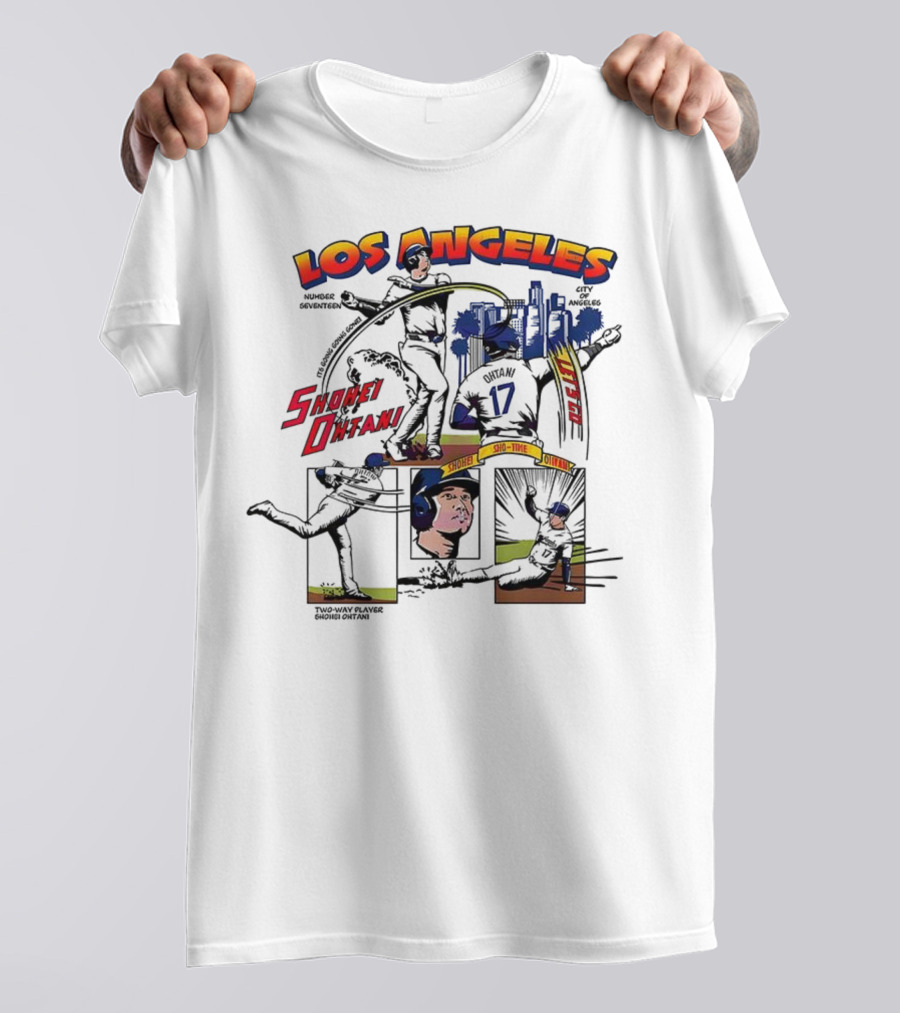 Los Angeles Shohei Ohtani Sho-Time Baseball Comic 17 T-Shirt