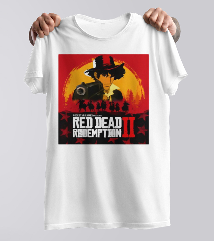 Rockstar Games Red Dead Redemption II Goofyahhtees Spike Rd2 Cowboy Gunman T-Shirt