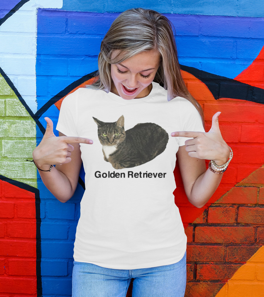Henry Johnson Cat Humor Golden Retriever Caption T-Shirt