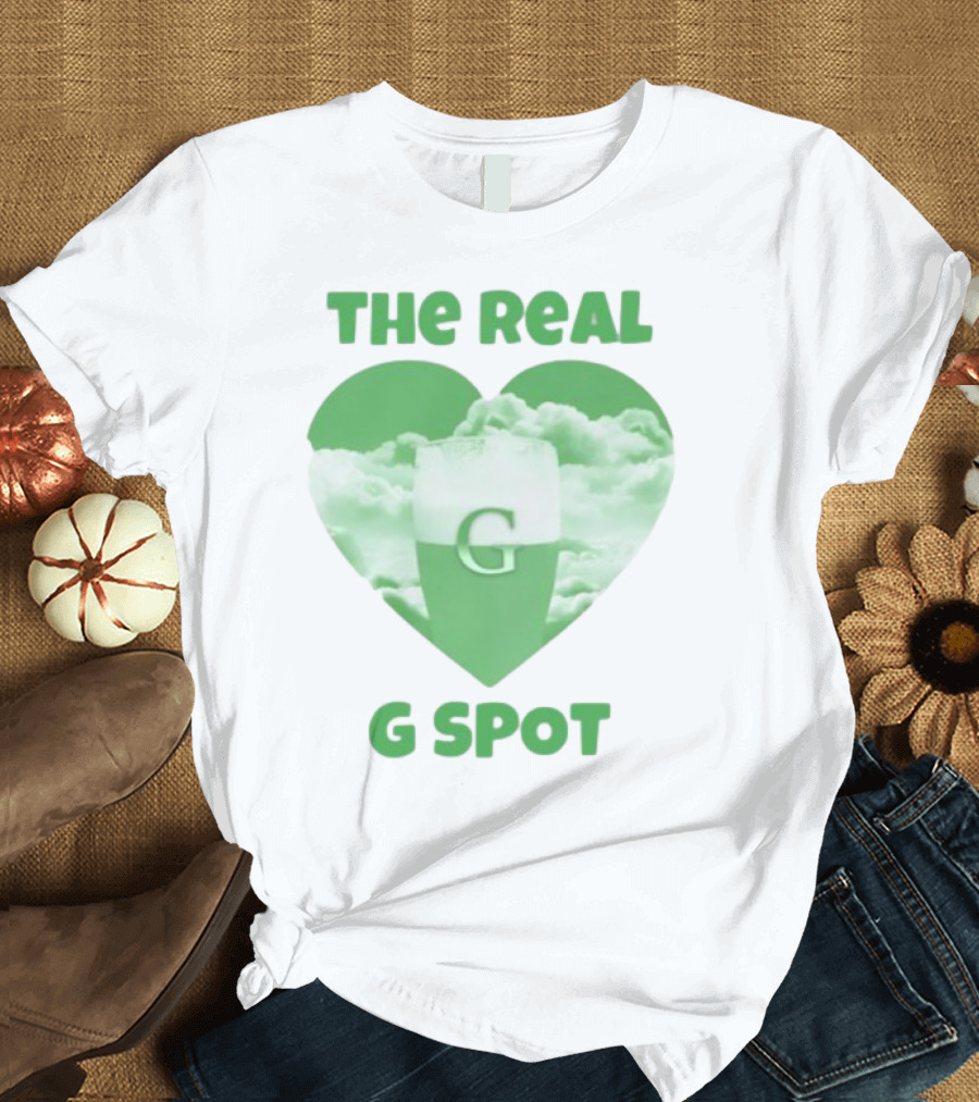 The Real G Spot Green Heart Cloud Pint T-Shirt