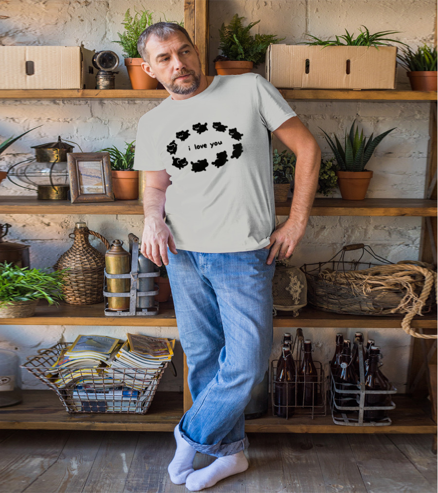 Crumb I Love You Cute Animal Circle T-Shirt