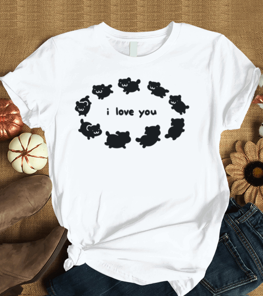 Crumb I Love You Cute Animal Circle T-Shirt