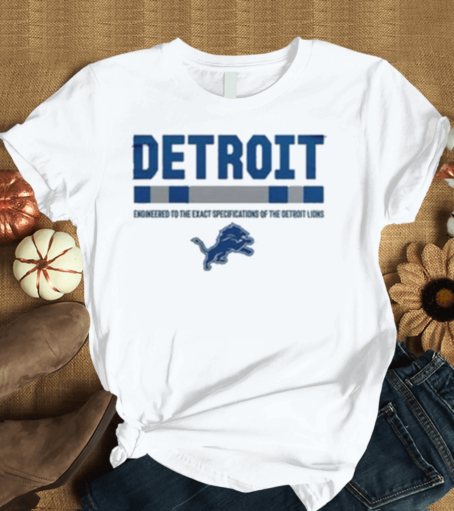 Detroit Lions Engineered To The Exact Specifications Barry Sanders T-Shirt