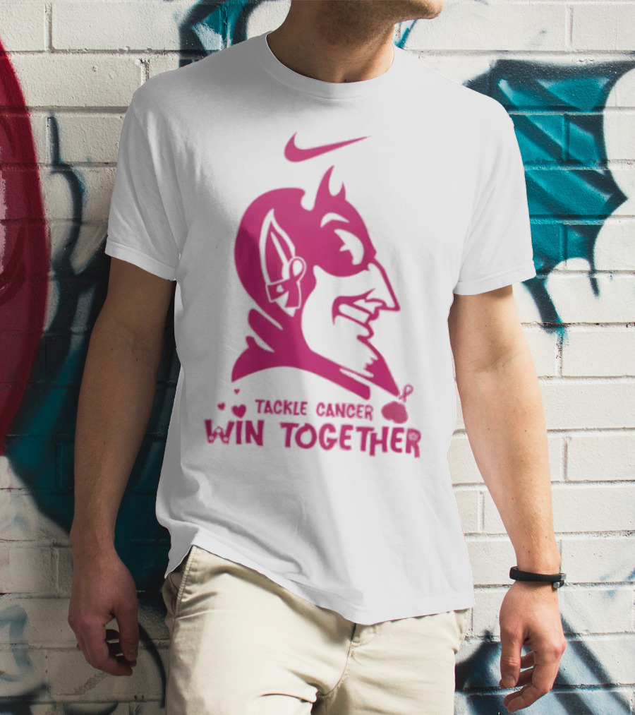 Duke Blue Devils Nike Tackle Cancer Win Together In October We Wear Pink T-Shirt