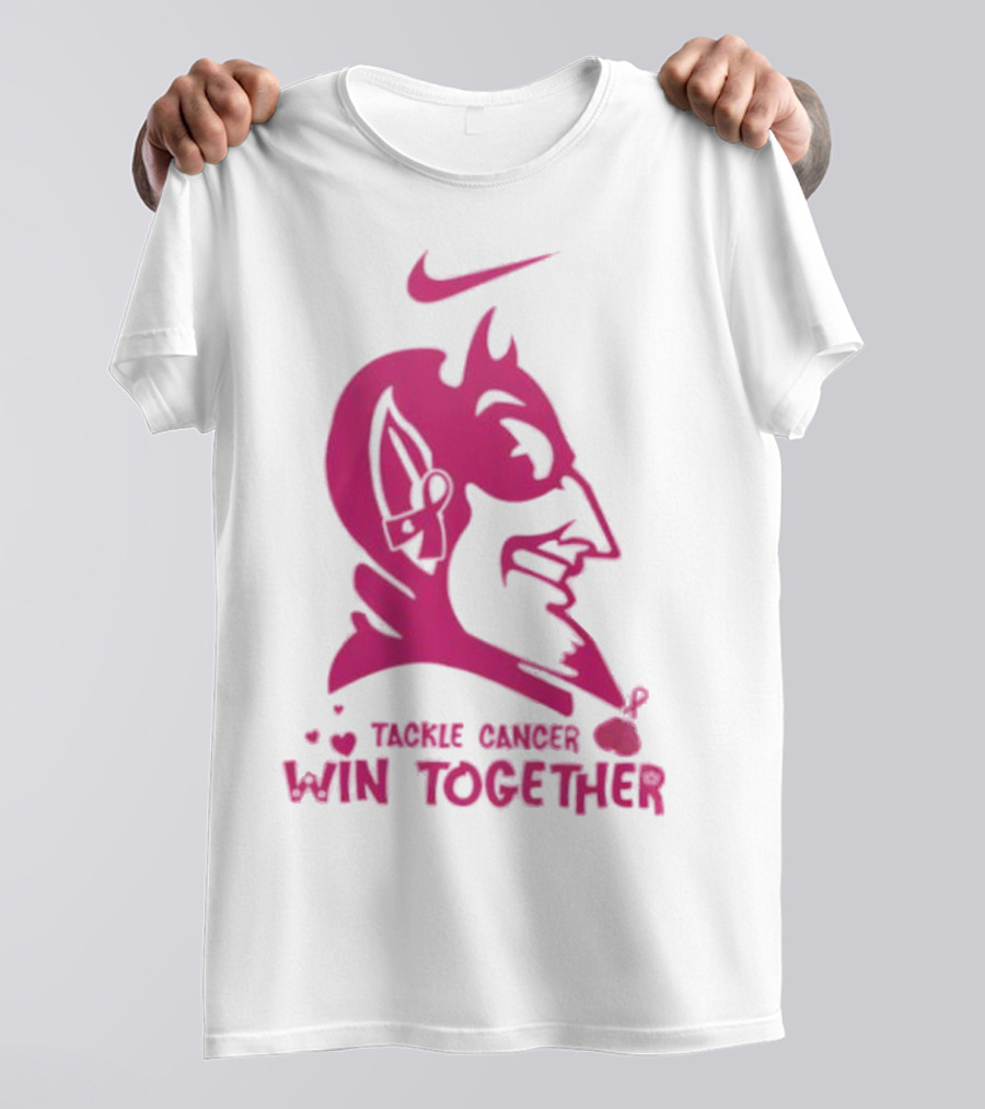 Duke Blue Devils Nike Tackle Cancer Win Together In October We Wear Pink T-Shirt
