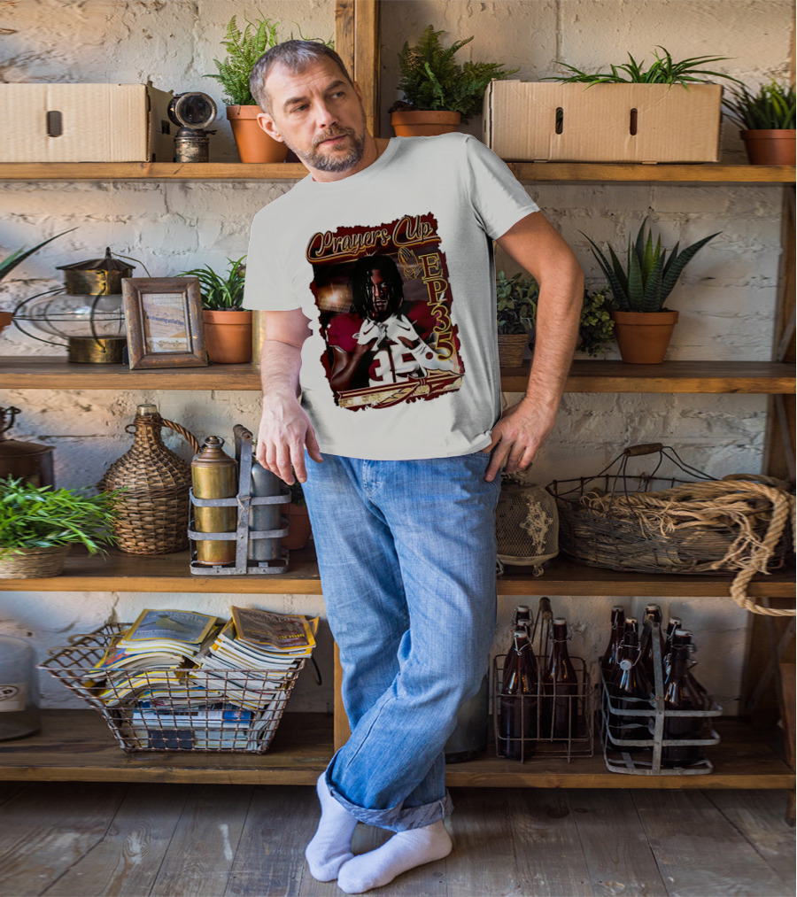 Ethan Pritchard EP35 Prayers Up Football 35 T-Shirt