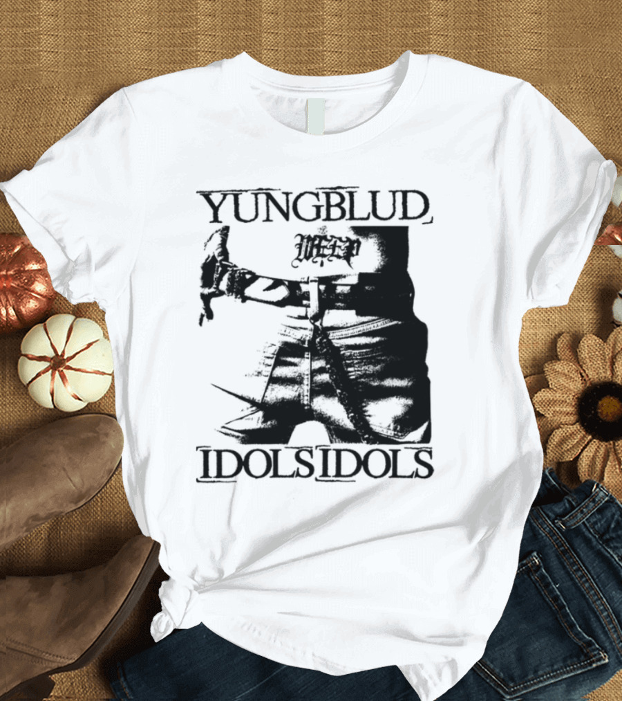 Yungblud Idolsidols Limited White Tattoo Design T-Shirt