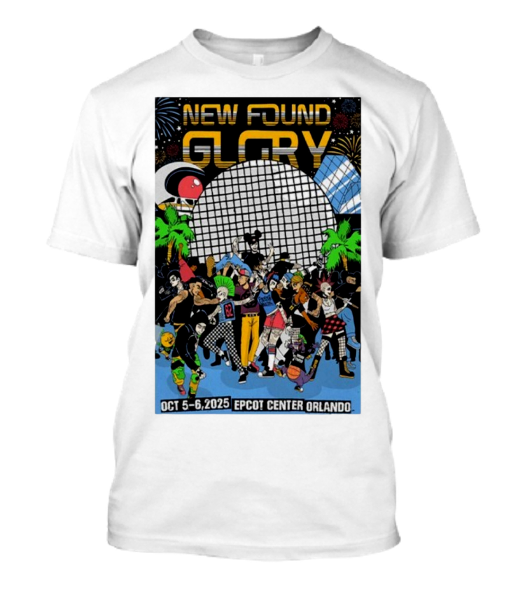 New Found Glory Epcot Center Orlando Oct 5-6 2025 Event Celebration T-Shirt