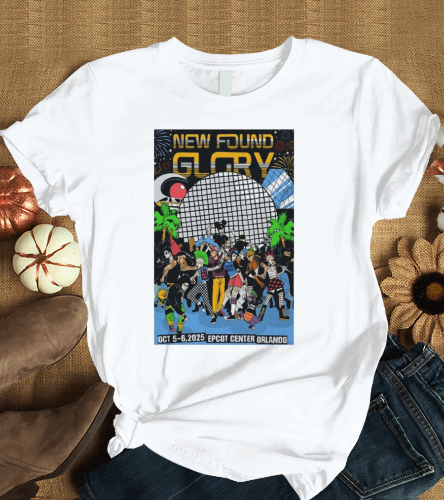 New Found Glory Epcot Center Orlando Oct 5-6 2025 Event Celebration T-Shirt
