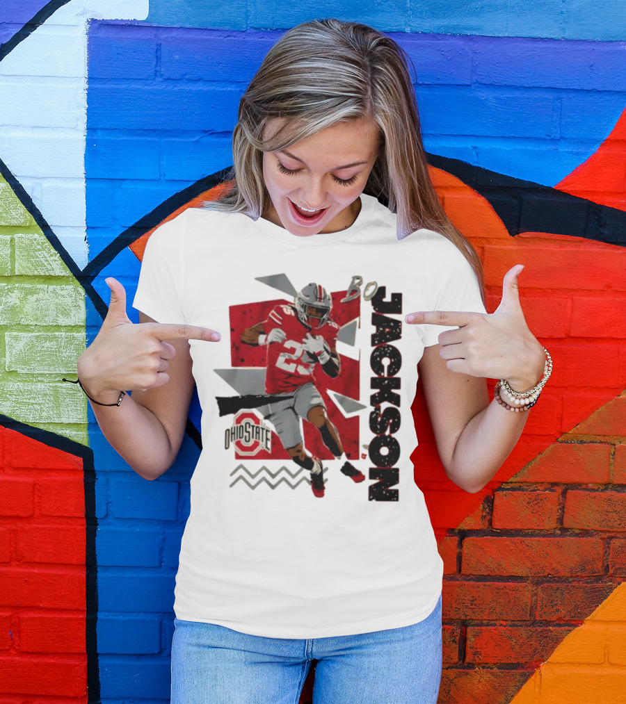 Bo Jackson Ohio State Football 90s Style T-Shirt