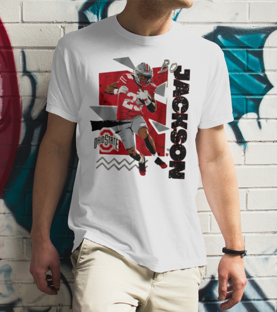 Bo Jackson Ohio State Football 90s Style T-Shirt
