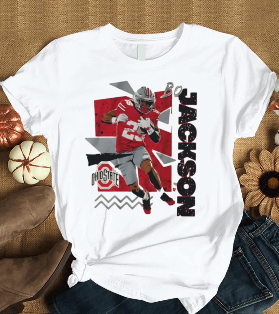Bo Jackson Ohio State Football 90s Style T-Shirt