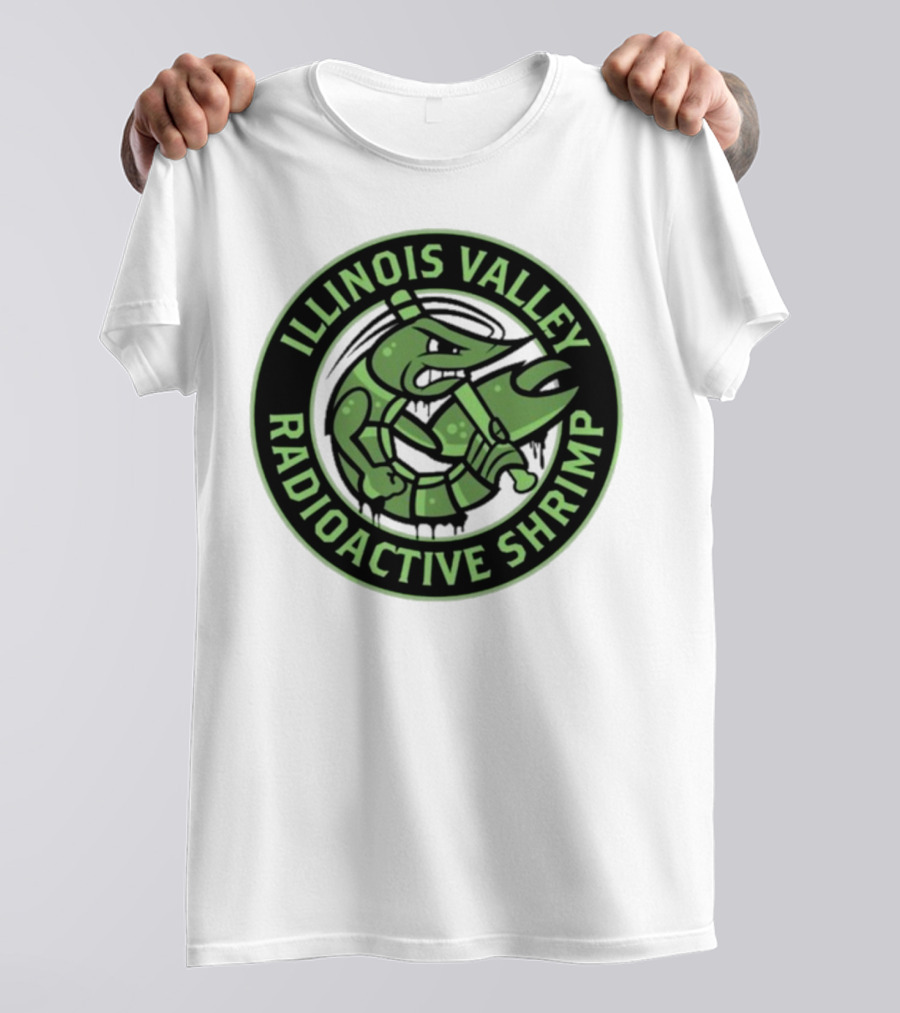 Illinois Valley Radioactive Pistol Shrimp Team Logo T-Shirt