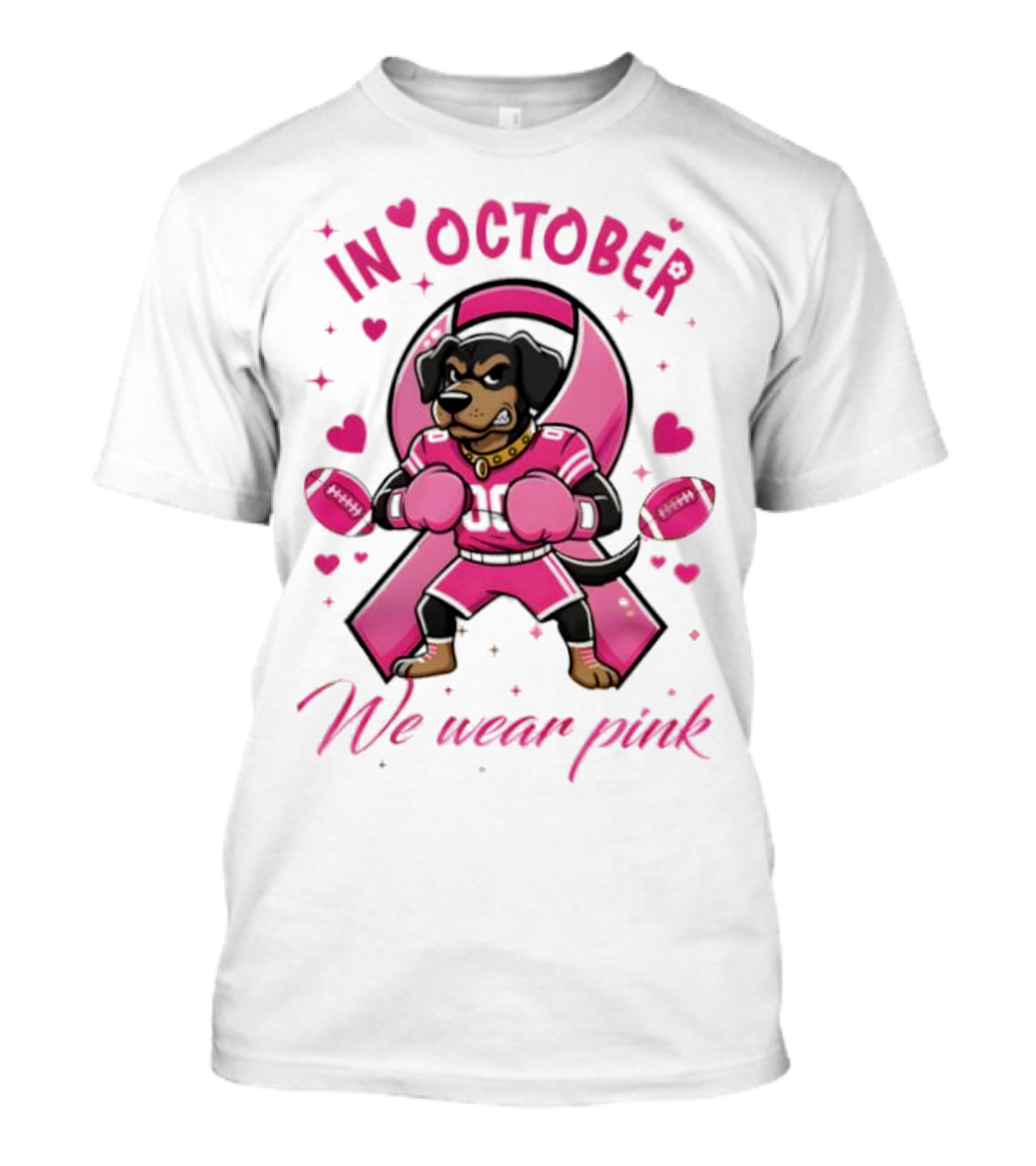 Tennessee Volunteers Breast Cancer Awareness In October We Wear Pink Tackle Cancer Score Hope T-Shirt