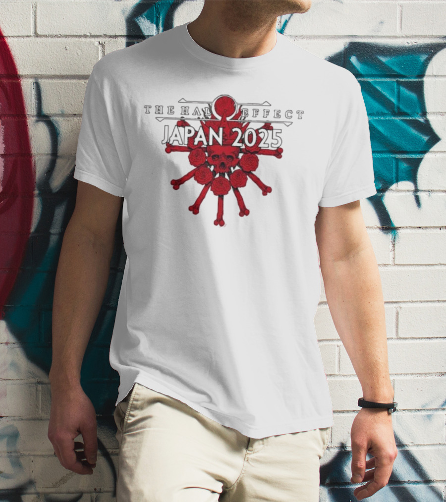 The Halo Effect Japan Tour 2025 Skull Osaka Big Cat Tokyo Toyosu Pit T-Shirt