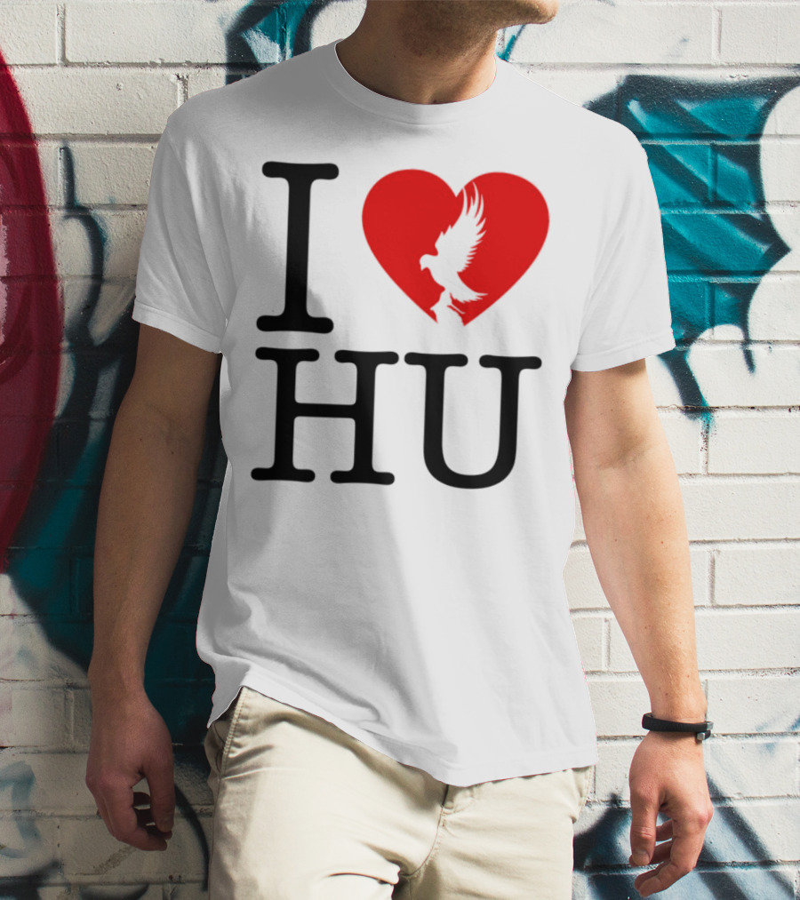 Hollywood Undead Spring 2025 I Love HU Heart And Eagle Icon T-Shirt