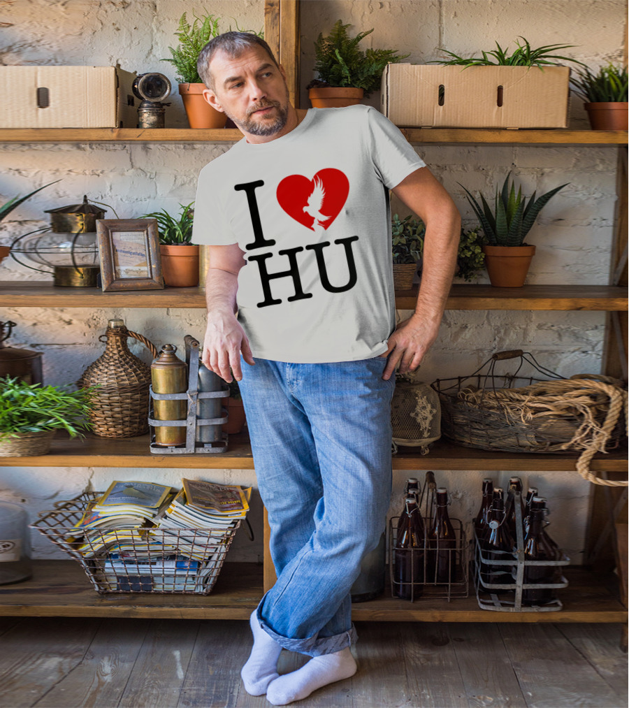 Hollywood Undead Spring 2025 I Love HU Heart And Eagle Icon T-Shirt