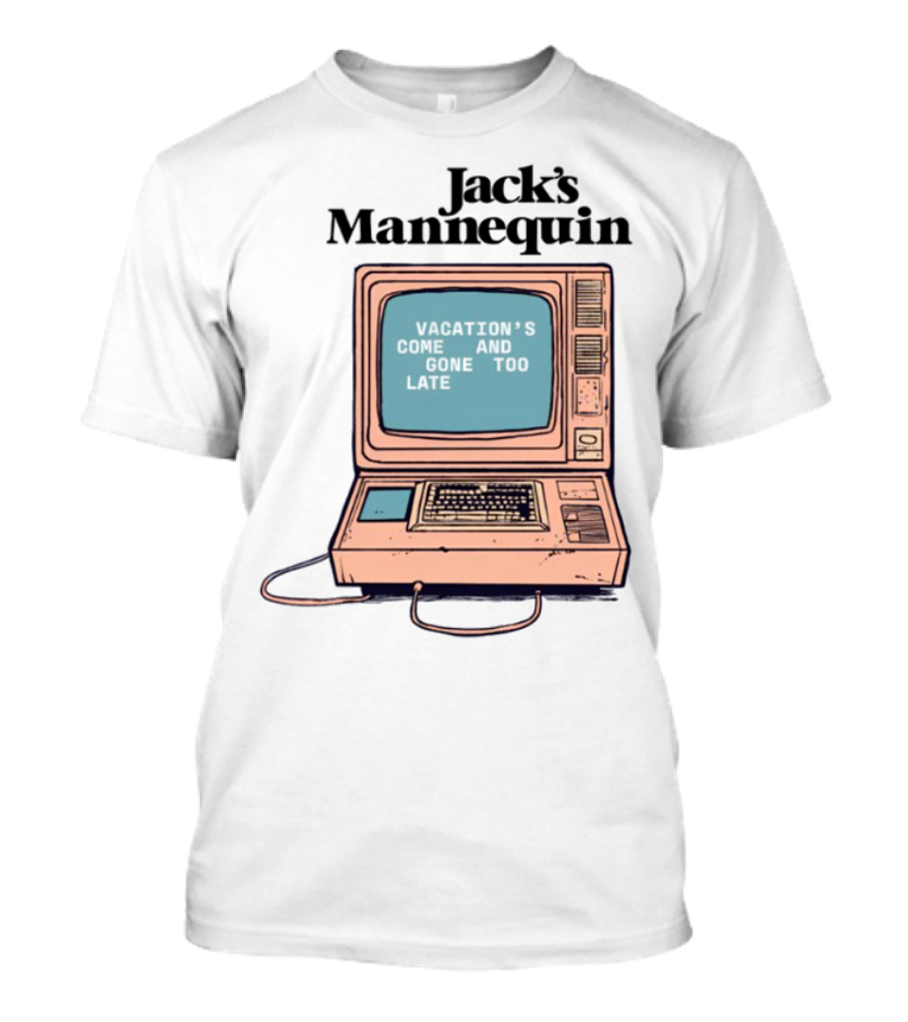 Jack's Mannequin Vacation Retro Computer Aesthetic T-Shirt