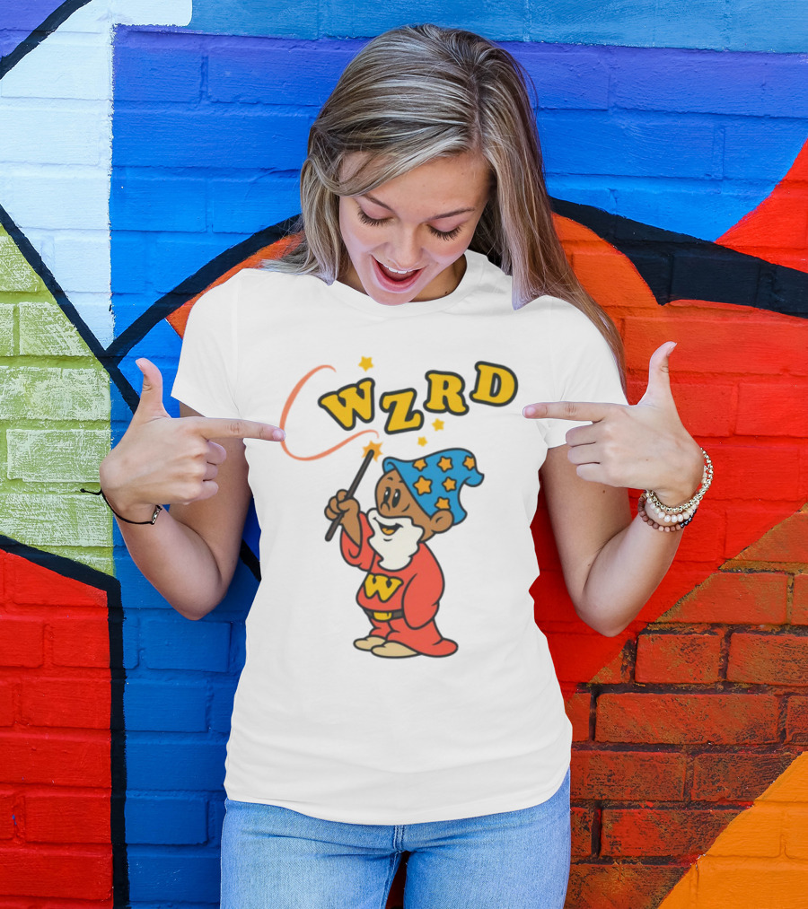 Kid Cudi WZRD Cartoon Wizard Wand Stars T-Shirt