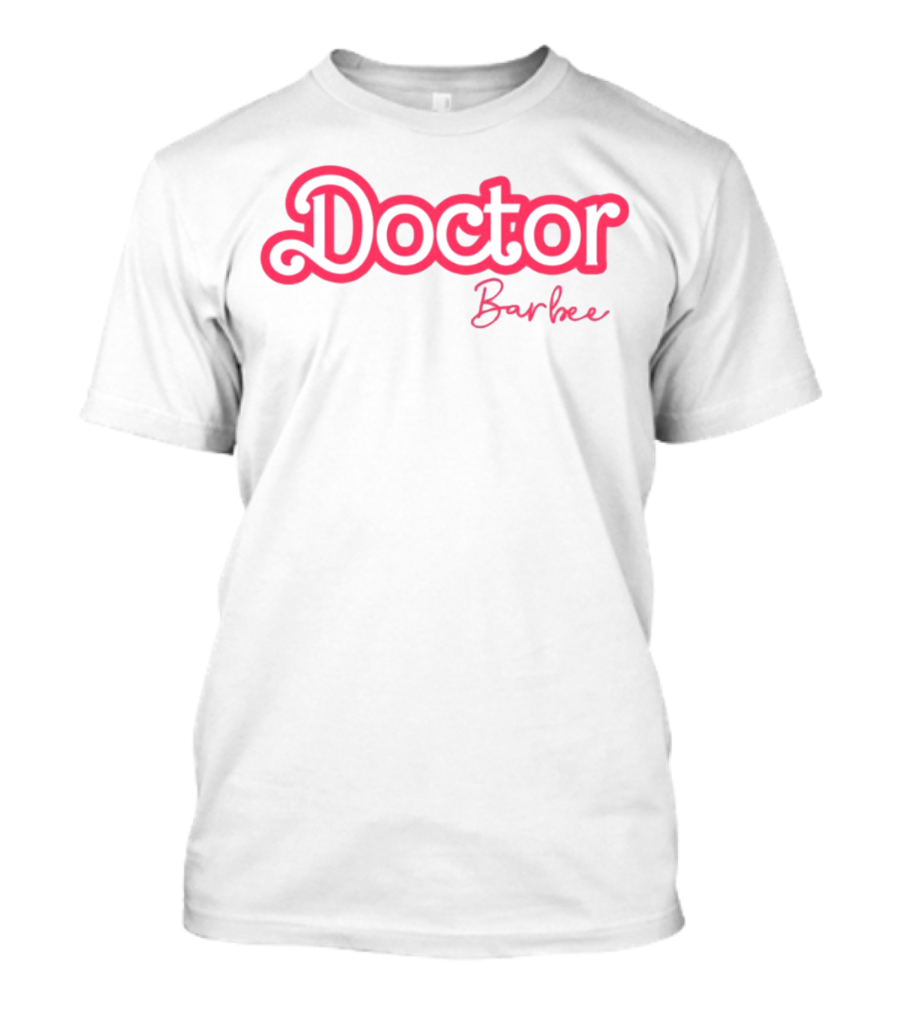 Doctor Barbee Retro Style Pink Font T-Shirt