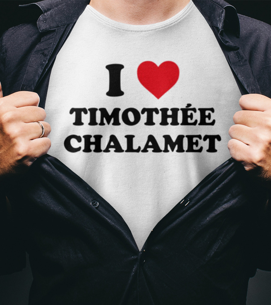 I Heart Timothée Chalamet Enthusiast Apparel T-Shirt