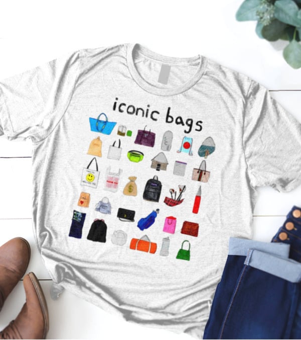 Iconic Bags Featuring Famous And Recognizable Designs And Symbols T-Shirt