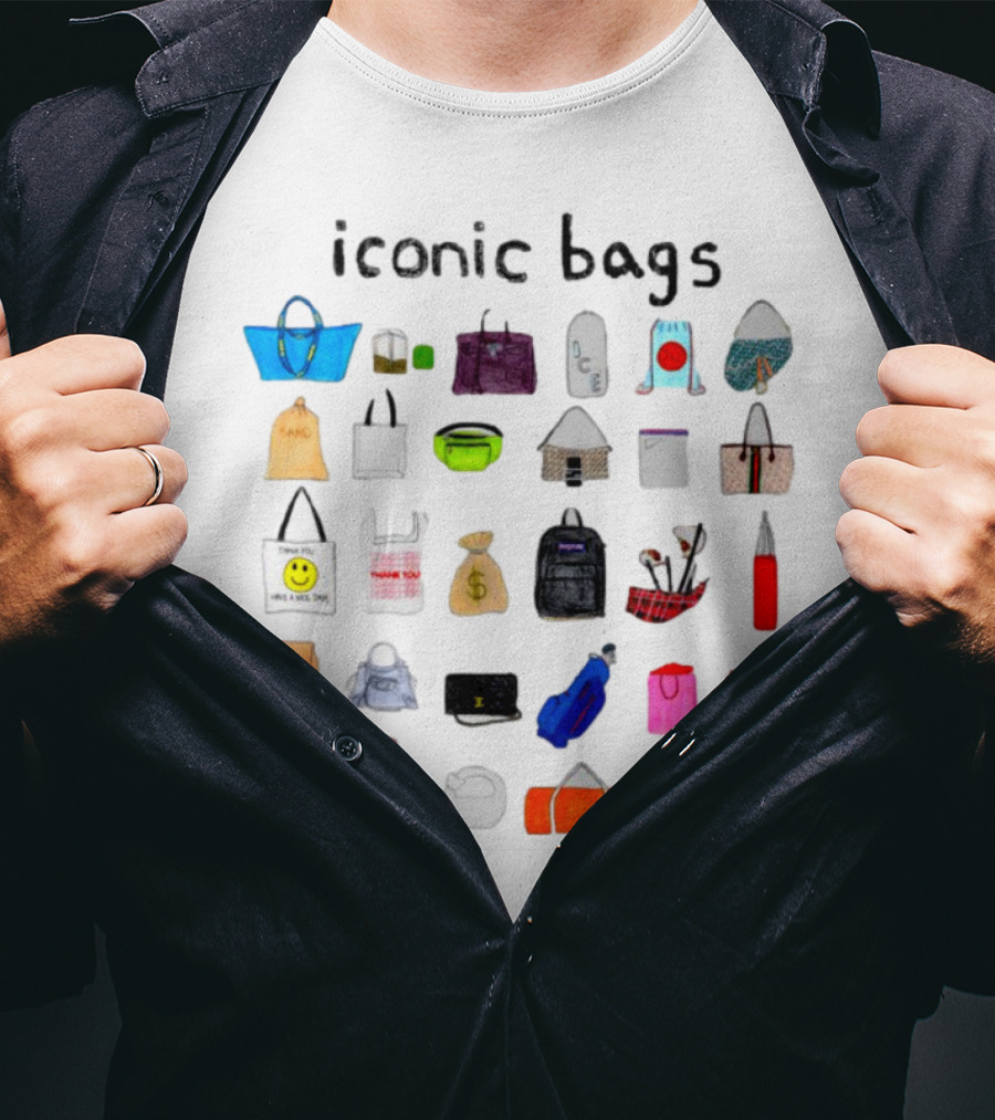Iconic Bags Featuring Famous And Recognizable Designs And Symbols T-Shirt