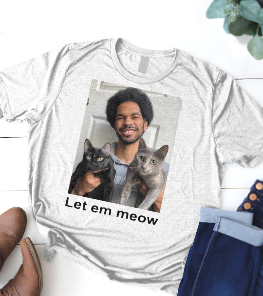 Limited Let Em Meow Jarrett Allen Cats T-Shirt