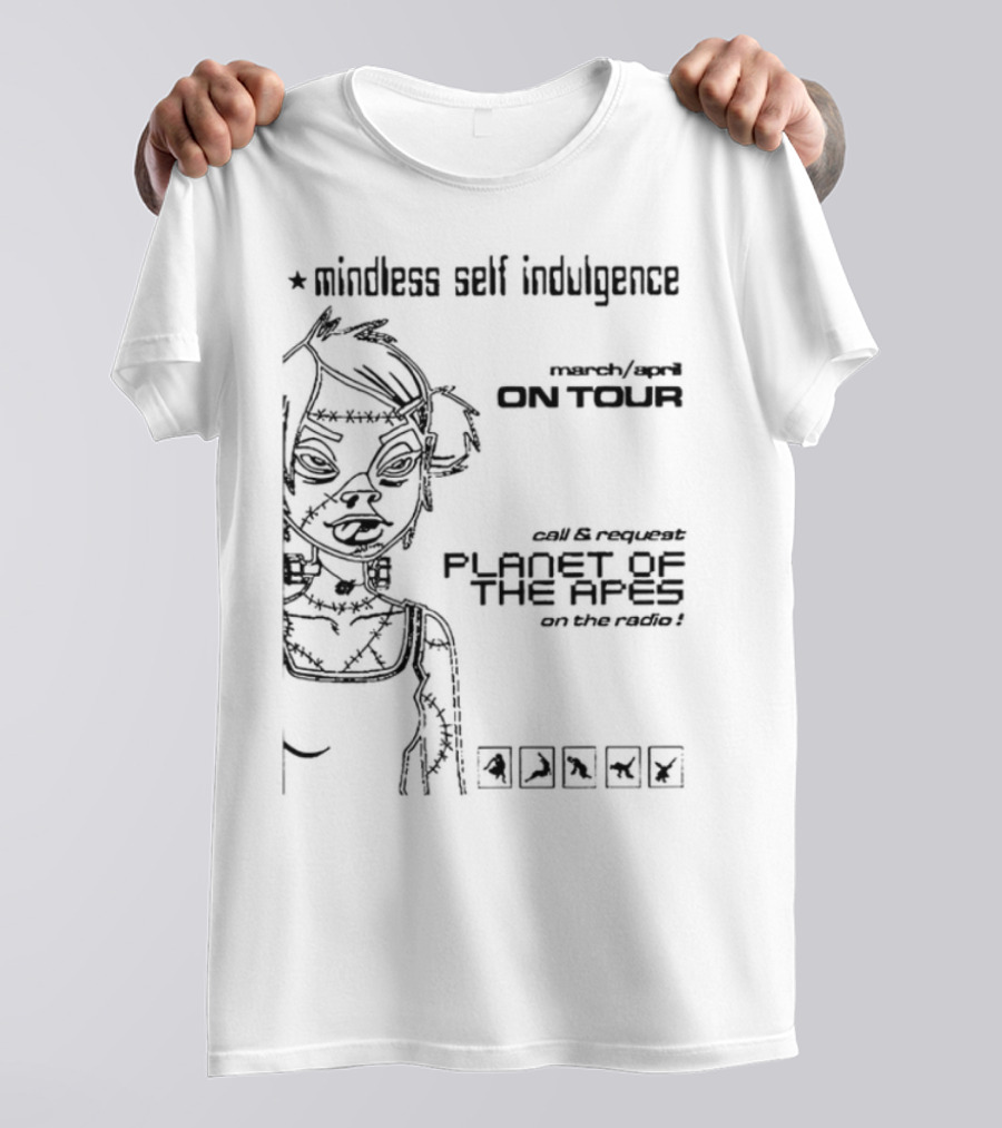 Mindless Self Indulgence Akt Tour Flyer Vintage 2003 Concert Art T-Shirt
