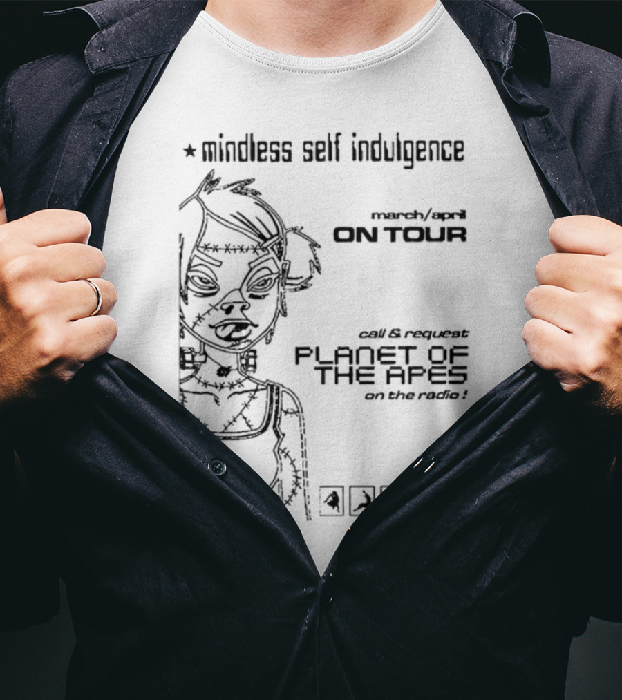 Mindless Self Indulgence Akt Tour Flyer Vintage 2003 Concert Art T-Shirt