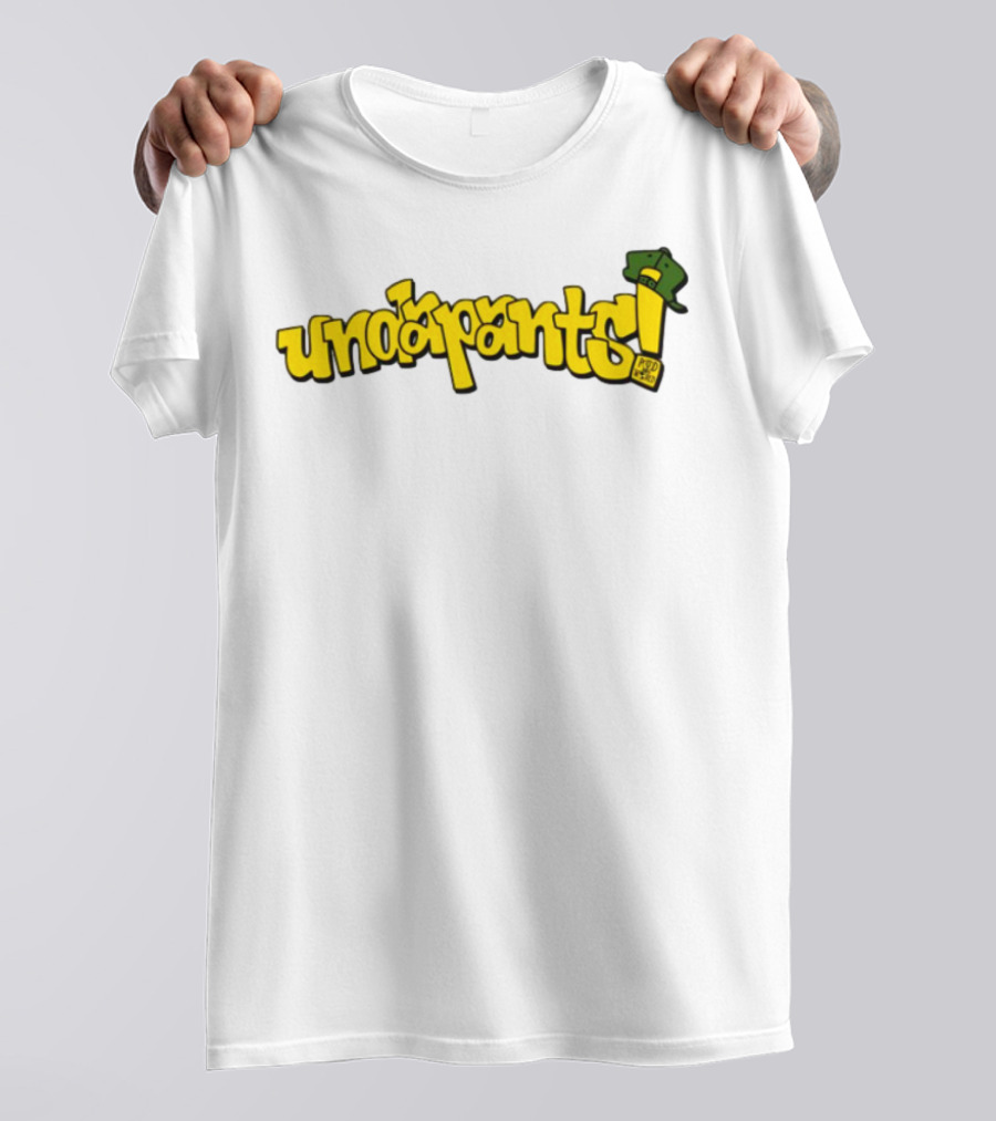 Podmeetsworldshow Undapants Retro Cartoon Style T-Shirt