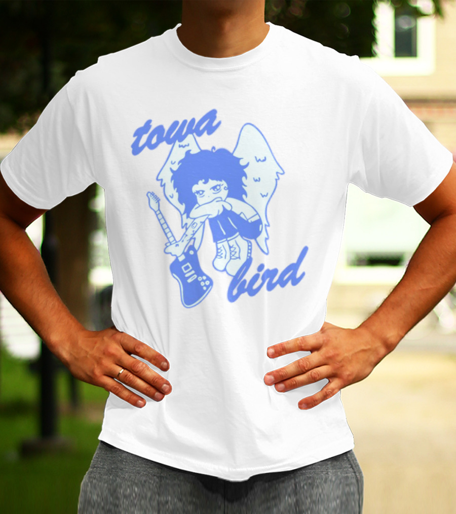 Towa Bird Angel Wings Guitar Player T-Shirt