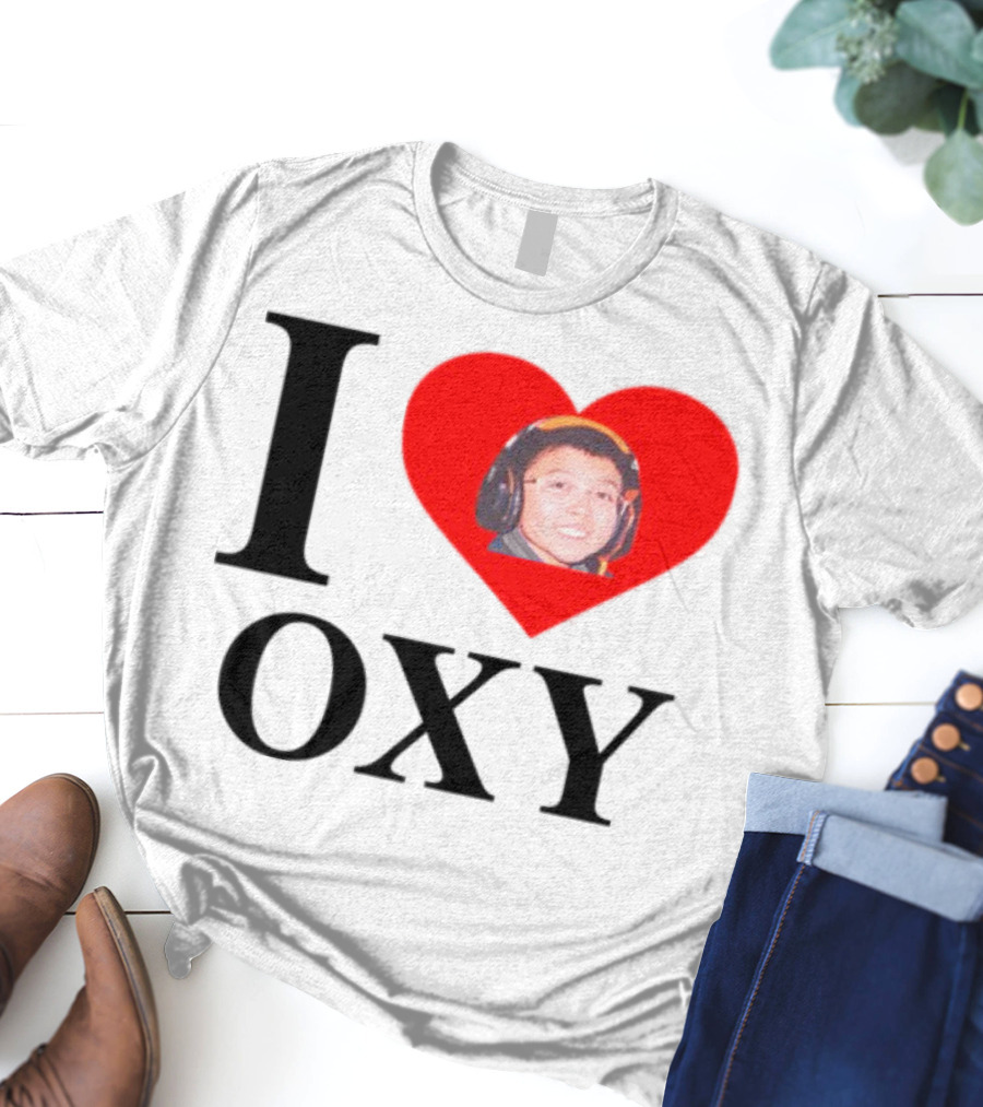 V1c I Heart Oxy Kid Headphones T-Shirt